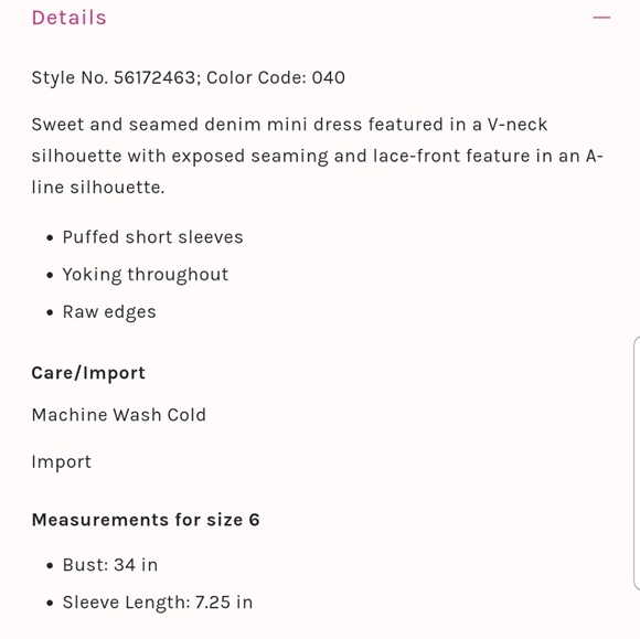 Free People Something Sweet Mini black denim dress - Picture 8 of 8